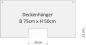 Preview: Spuckschutz Deckenhänger 750mm x 500mm